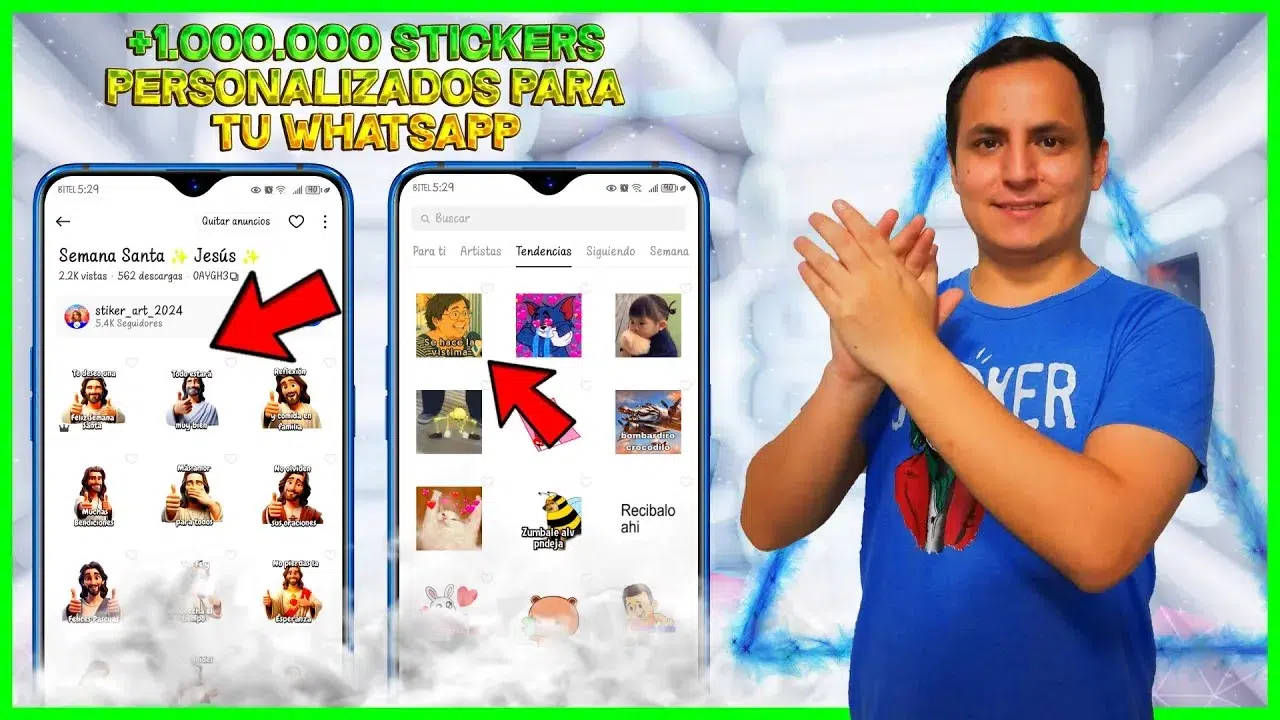 Miles de stickers para WhatsApp