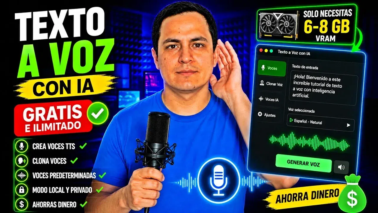 Convierte Texto a Voz con IA GRATIS e ILIMITADO